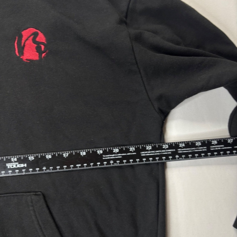 Meters/bonwe Black Graphic Pullover Hoodie Men's XL Streetwear Oversized - Picture 9 of 12